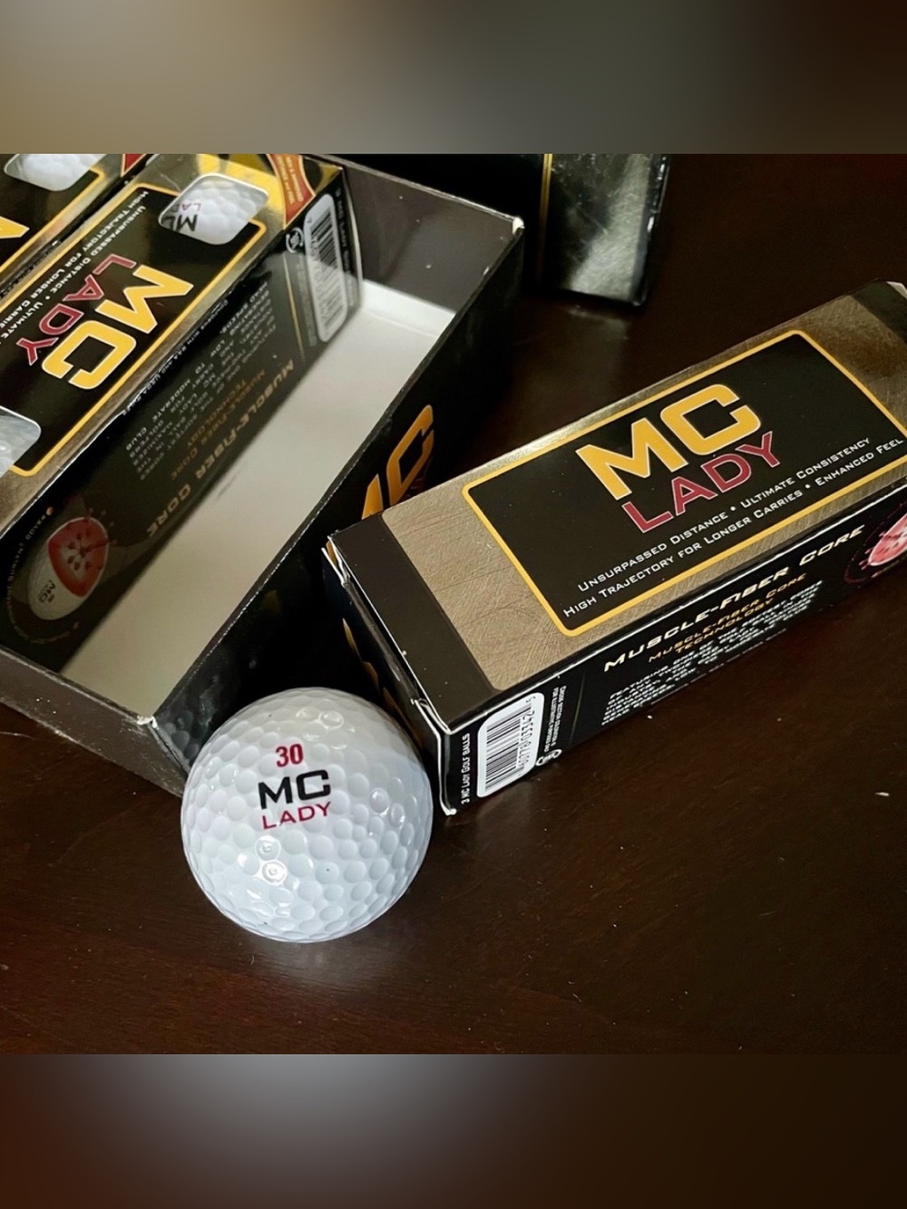 MC Lady Soft Muscle Fiber Core Golf Balls One Dozen (12) Lower Club Speed NIB